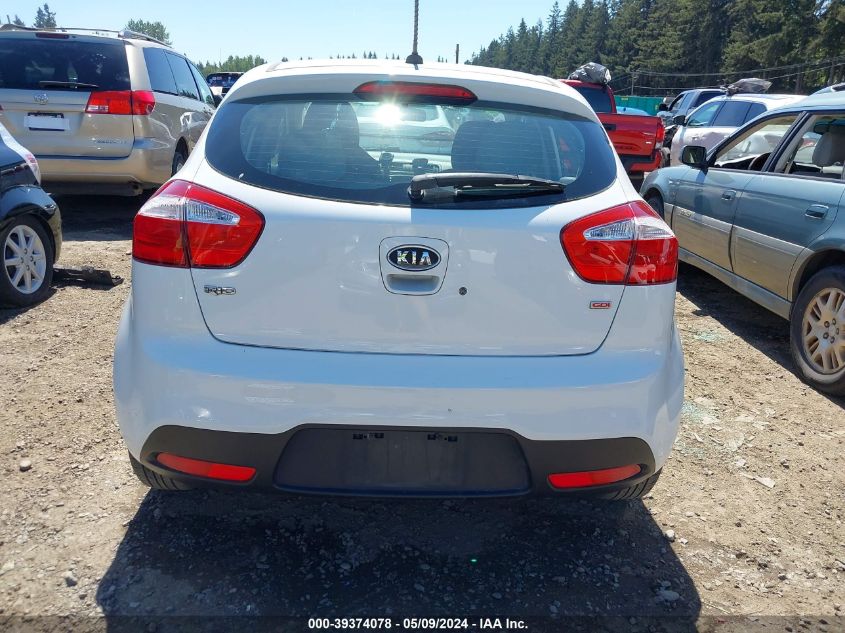 2012 Kia Rio5 Lx VIN: KNADM5A34C6095012 Lot: 39374078