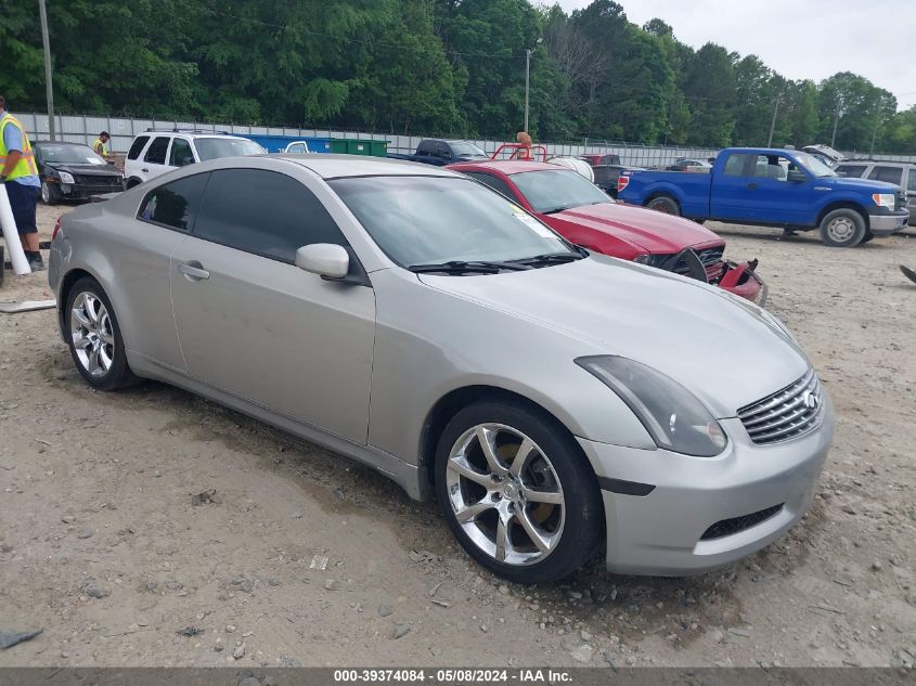 2003 Infiniti G35 VIN: JNKCV54E13M215139 Lot: 39374084