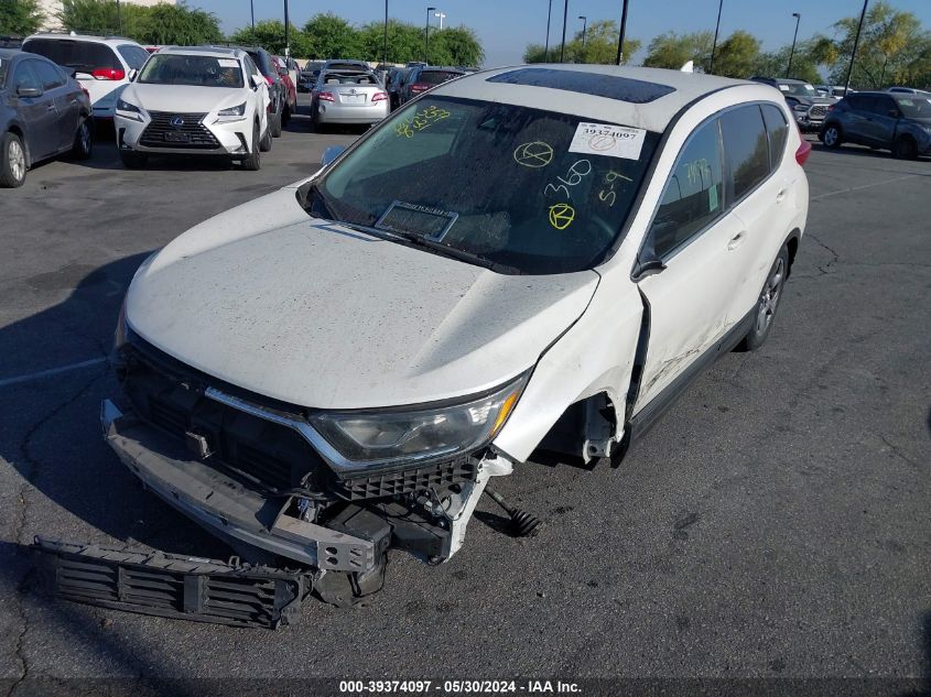 2018 Honda Cr-V Ex VIN: 2HKRW1H59JH505776 Lot: 39374097