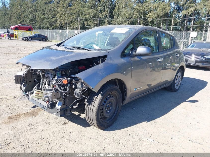 2016 Nissan Leaf S VIN: 1N4AZ0CPXGC302333 Lot: 39374104