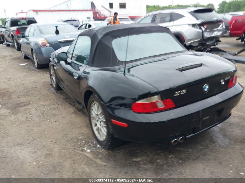 2000 BMW Z3 2.8 VIN: 4USCH3342YLF42570 Lot: 39374112