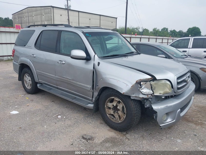 2001 Toyota Sequoia Limited V8 VIN: 5TDZT38A61S029319 Lot: 39374127