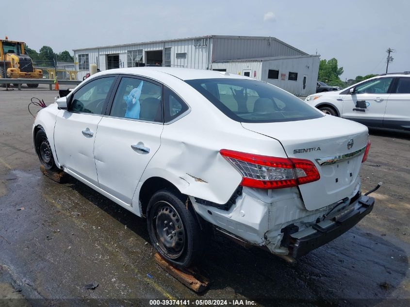 2015 Nissan Sentra Fe+ S/S/Sl/Sr/Sv VIN: 3N1AB7AP0FY226298 Lot: 39374141