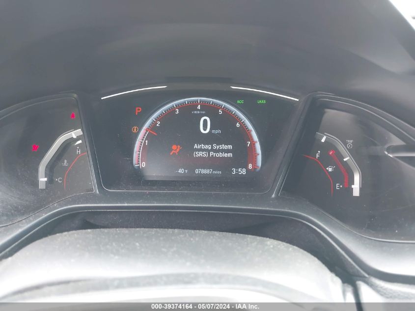 2019 HONDA CIVIC SPORT - SHHFK7H45KU406718