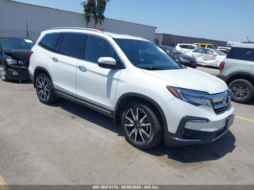 2021 Honda Pilot Awd Elite VIN: 5FNYF6H00MB002122 Lot: 39374179