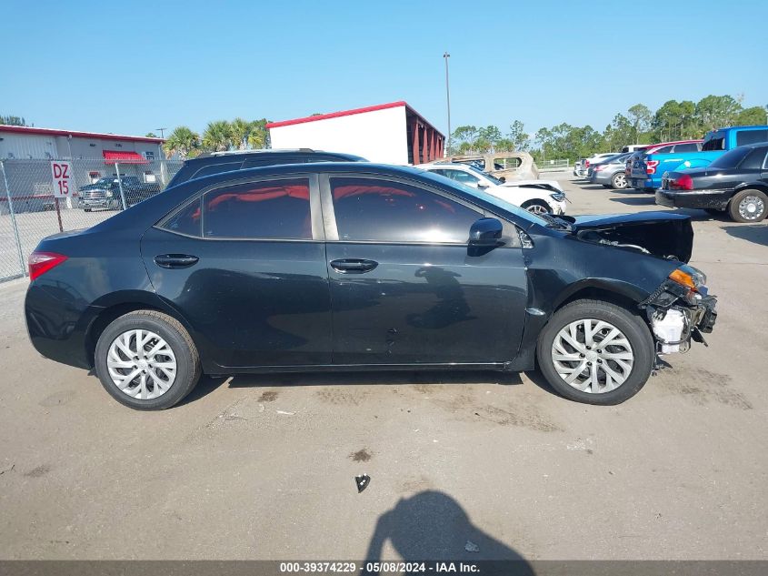 2019 Toyota Corolla Le VIN: 5YFBURHE9KP889827 Lot: 39374229