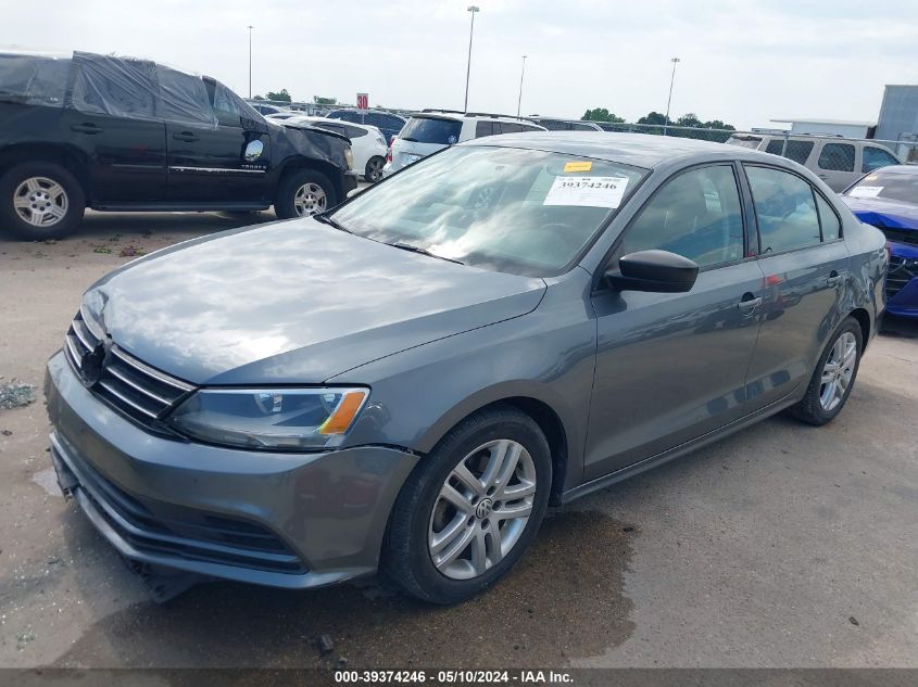 2015 Volkswagen Jetta 2.0L S VIN: 3VW2K7AJ9FM351785 Lot: 39374246