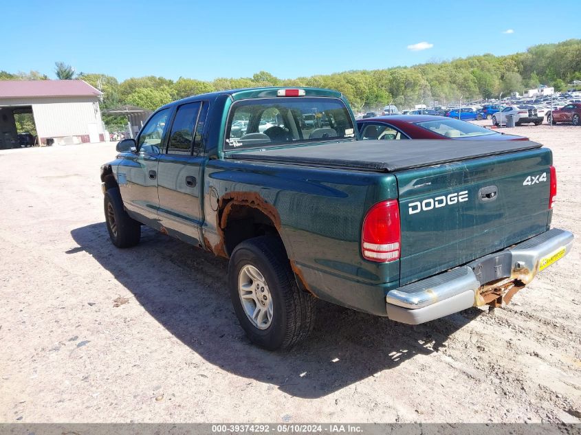 2001 Dodge Dakota Slt/Sport VIN: 1B7HG2AN91S282262 Lot: 39374292