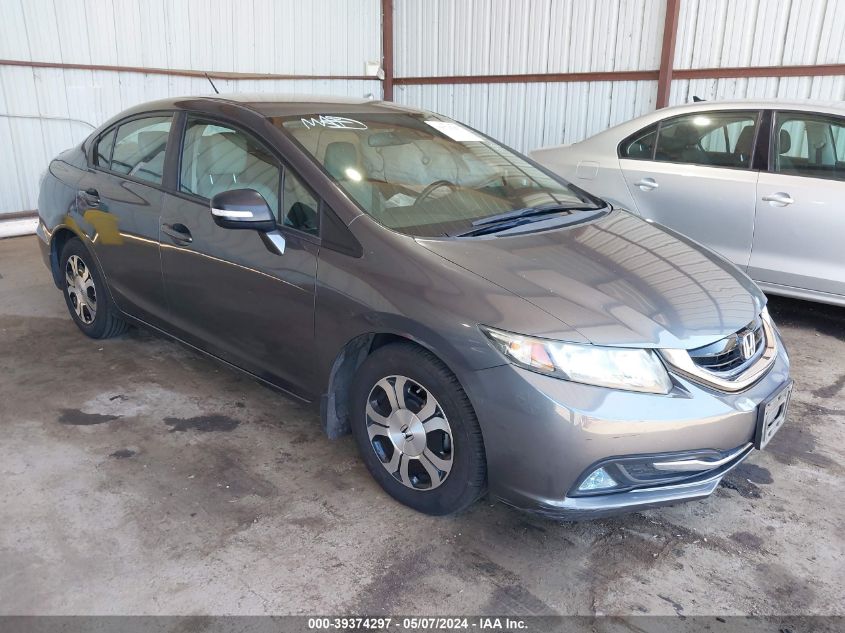 2013 Honda Civic Hybrid VIN: 19XFB4F32DE202705 Lot: 39374297