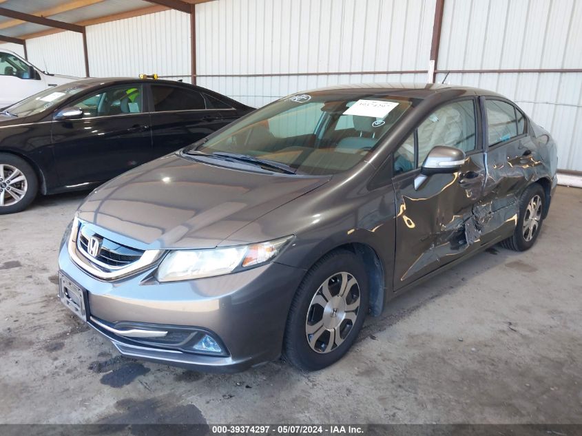 2013 Honda Civic Hybrid VIN: 19XFB4F32DE202705 Lot: 39374297