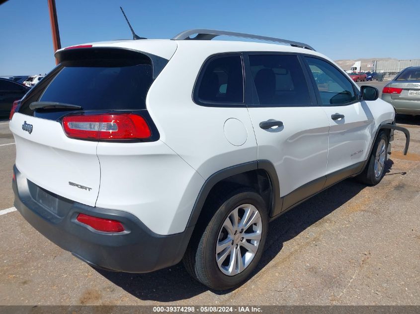 2015 Jeep Cherokee Sport VIN: 1C4PJLAB9FW616363 Lot: 39374298