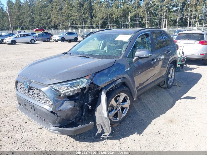 2019 Toyota Rav4 Hybrid Limited VIN: JTMDWRFV5KD501100 Lot: 39374306