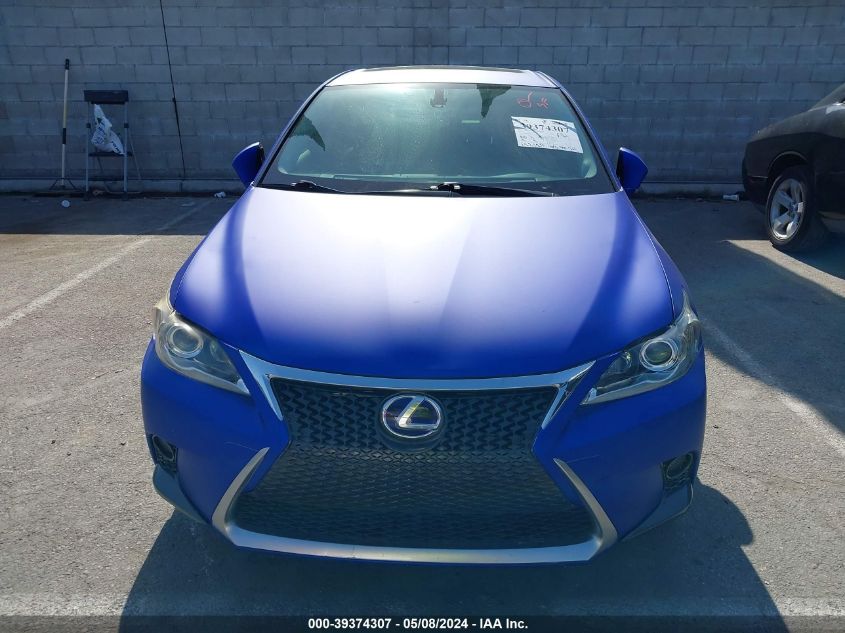 2013 Lexus Ct 200H VIN: JTHKD5BH0D2141334 Lot: 39374307