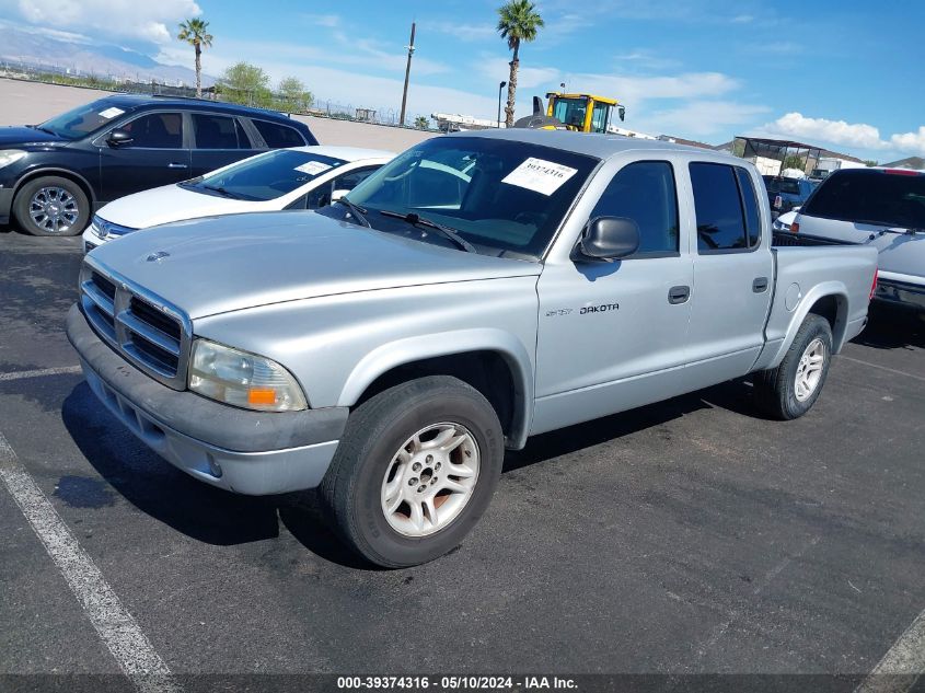 2002 Dodge Dakota Sport VIN: 1B7HL38N52S708666 Lot: 39374316