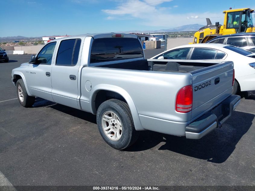 2002 Dodge Dakota Sport VIN: 1B7HL38N52S708666 Lot: 39374316