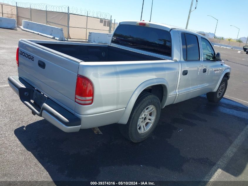 2002 Dodge Dakota Sport VIN: 1B7HL38N52S708666 Lot: 39374316