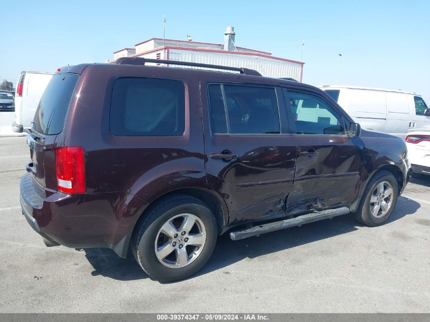 2010 Honda Pilot Ex-L VIN: 5FNYF3H5XAB001940 Lot: 39374347