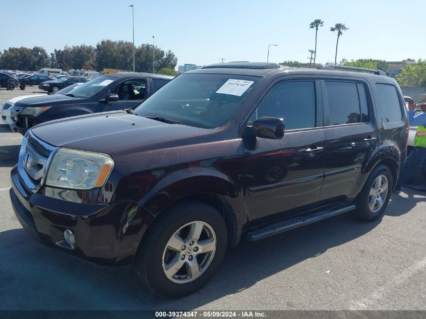 2010 Honda Pilot Ex-L VIN: 5FNYF3H5XAB001940 Lot: 39374347