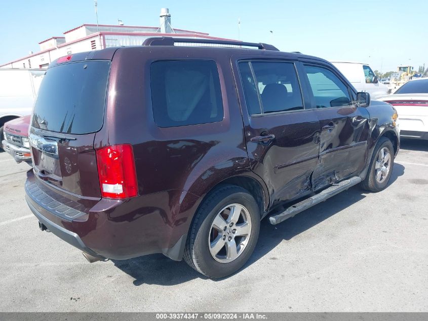 2010 Honda Pilot Ex-L VIN: 5FNYF3H5XAB001940 Lot: 39374347