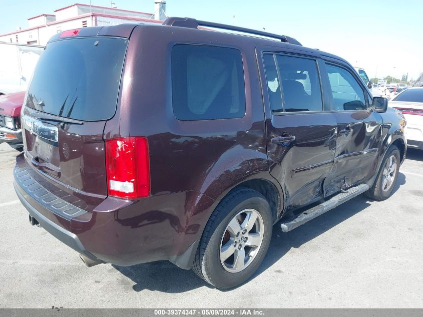 2010 Honda Pilot Ex-L VIN: 5FNYF3H5XAB001940 Lot: 39374347