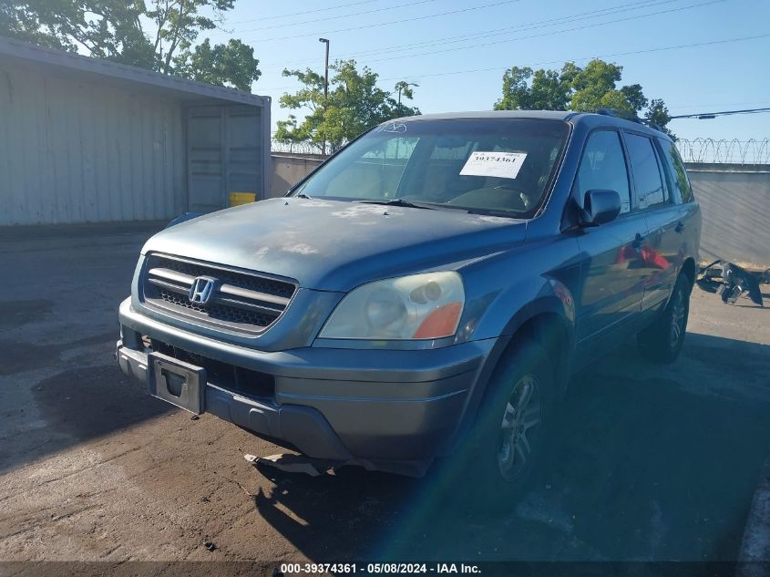 2005 Honda Pilot Ex-L VIN: 2HKYF18675H559894 Lot: 39374361