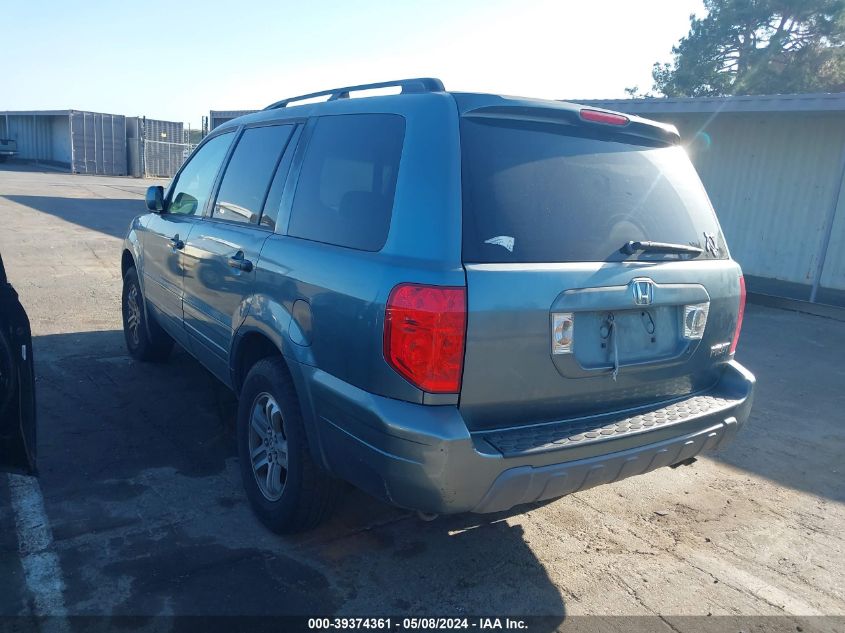 2005 Honda Pilot Ex-L VIN: 2HKYF18675H559894 Lot: 39374361