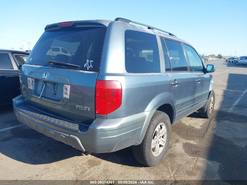 2005 Honda Pilot Ex-L VIN: 2HKYF18675H559894 Lot: 39374361