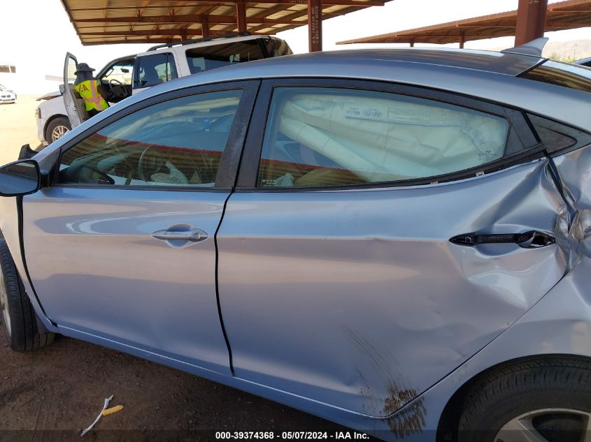 2013 Hyundai Elantra Gls VIN: KMHDH4AE0DU507194 Lot: 39374368