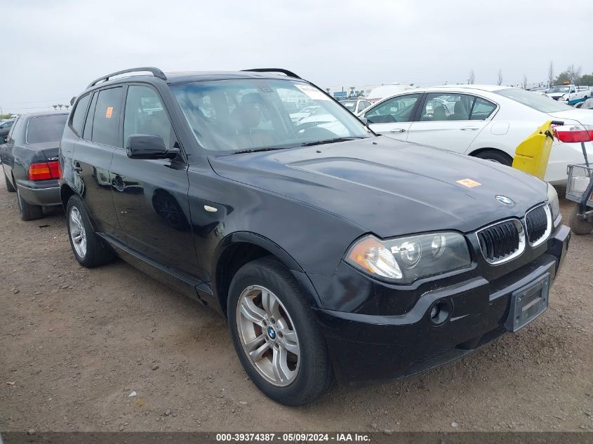 2005 BMW X3 3.0I VIN: WBXPA93415WD14751 Lot: 39374387