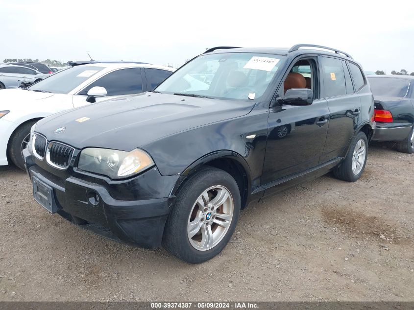 2005 BMW X3 3.0I VIN: WBXPA93415WD14751 Lot: 39374387