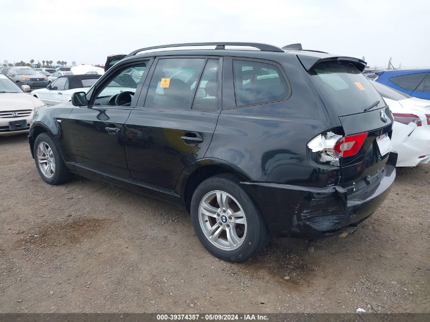 2005 BMW X3 3.0I VIN: WBXPA93415WD14751 Lot: 39374387