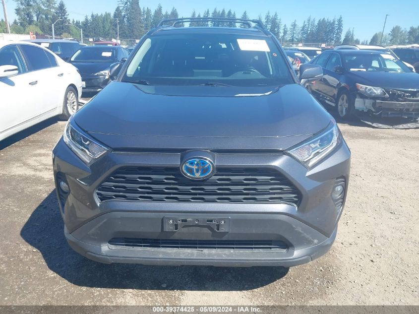 2019 Toyota Rav4 Hybrid Xle VIN: 2T3RWRFV6KW040353 Lot: 39374425