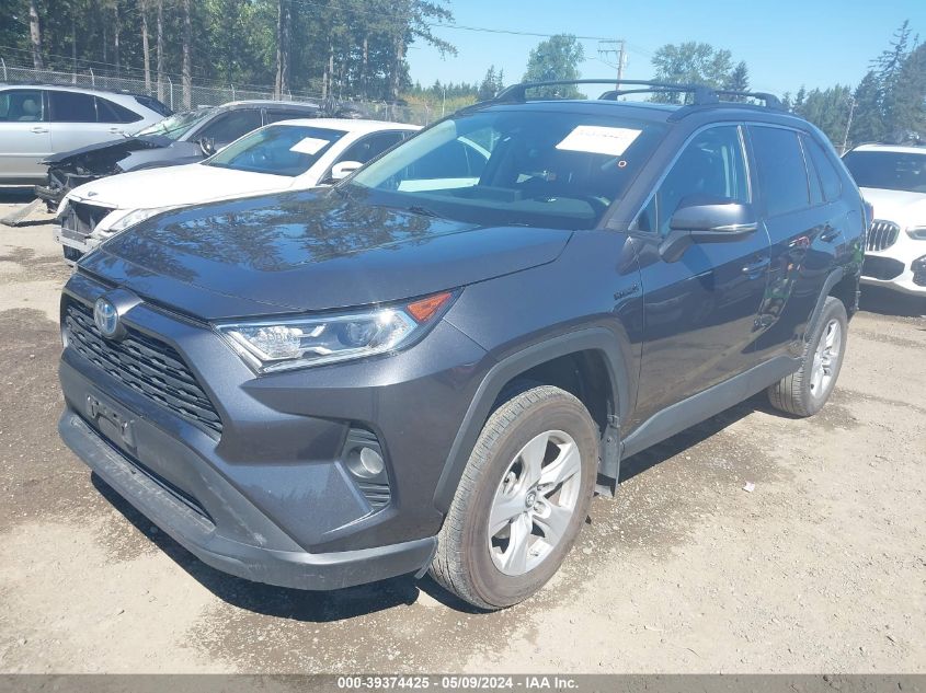 2019 Toyota Rav4 Hybrid Xle VIN: 2T3RWRFV6KW040353 Lot: 39374425