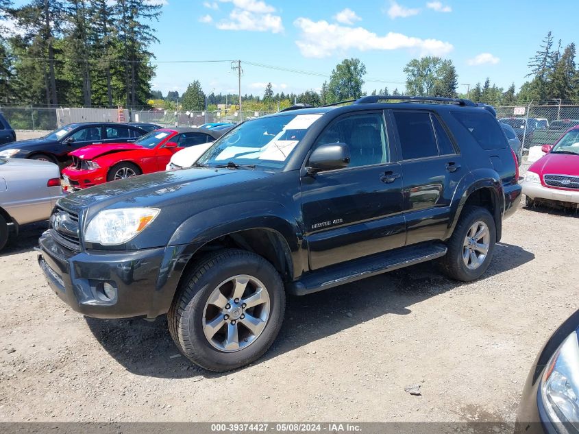 2006 Toyota 4Runner Limited V6 VIN: JTEBU17R760084488 Lot: 39374427