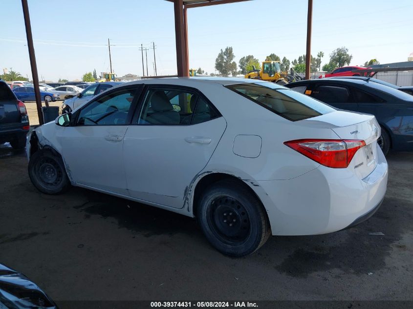 2016 Toyota Corolla Le VIN: 5YFBURHE2GP398636 Lot: 39374431