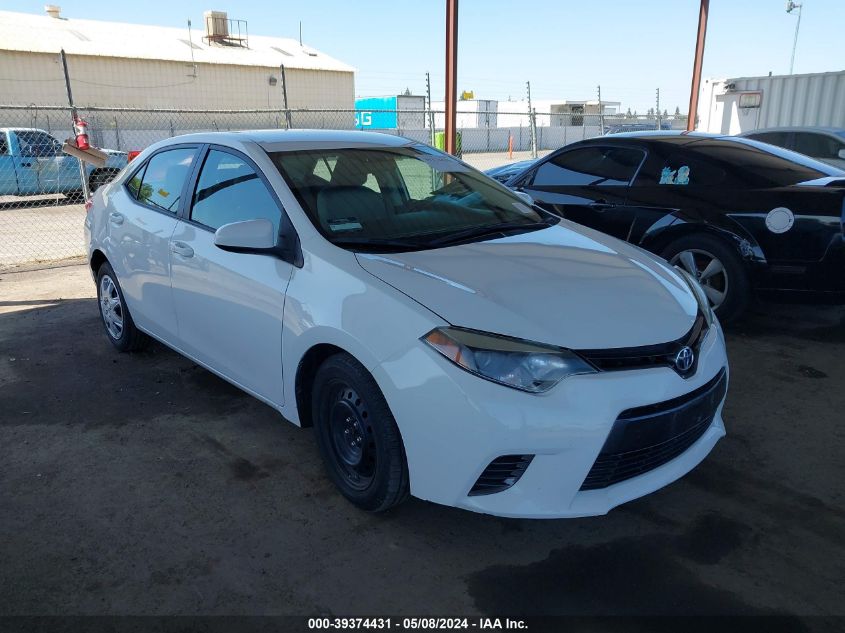 2016 Toyota Corolla Le VIN: 5YFBURHE2GP398636 Lot: 39374431