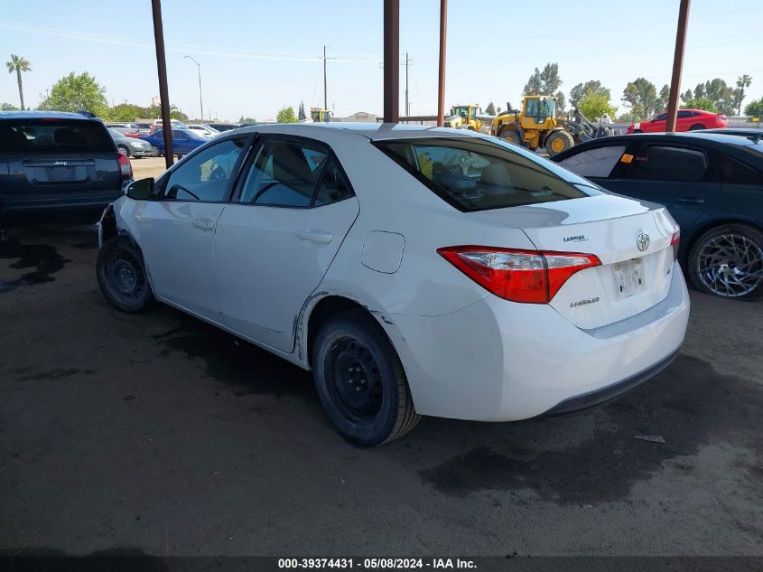 2016 Toyota Corolla Le VIN: 5YFBURHE2GP398636 Lot: 39374431