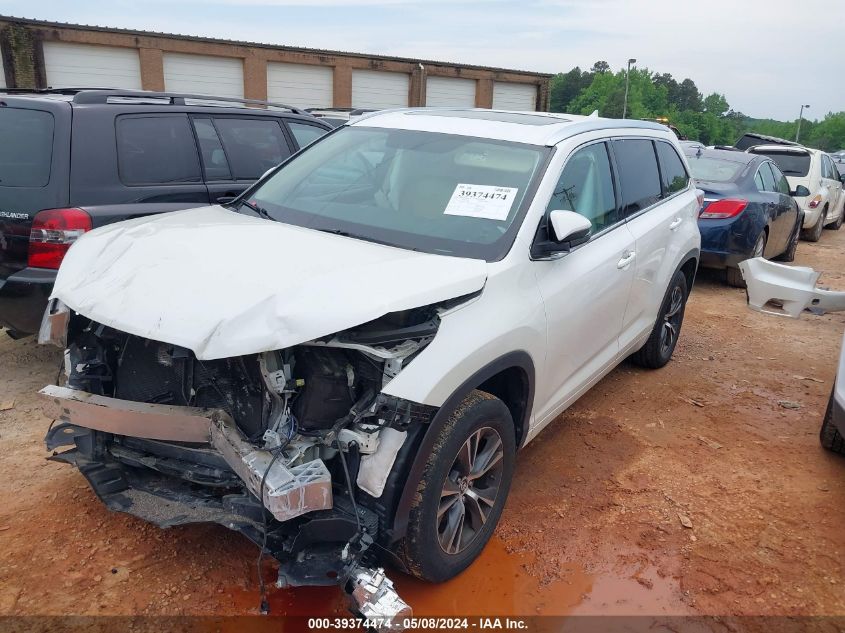 2016 Toyota Highlander Xle V6 VIN: 5TDKKRFH6GS173081 Lot: 39374474