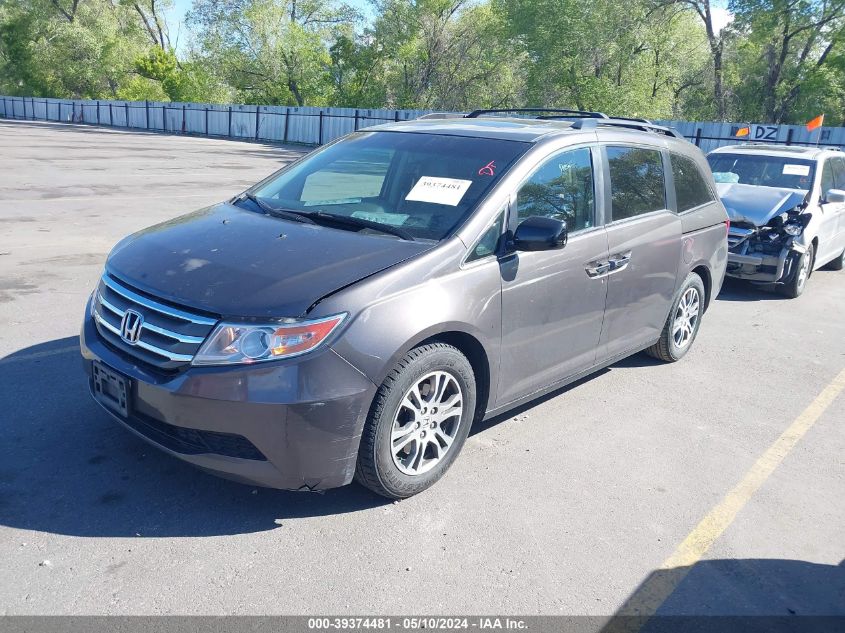 2012 Honda Odyssey Ex-L VIN: 5FNRL5H61CB004021 Lot: 39374481