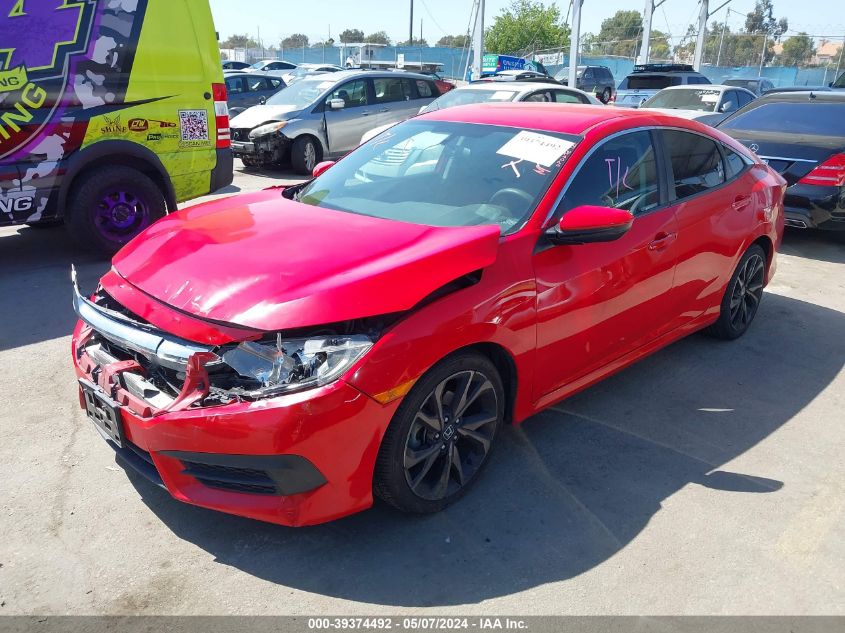 2018 Honda Civic Lx VIN: 2HGFC2F58JH556961 Lot: 39374492