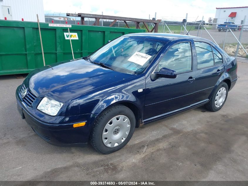 2000 Volkswagen Jetta Gls VIN: 3VWSA29M5YM125864 Lot: 39374693