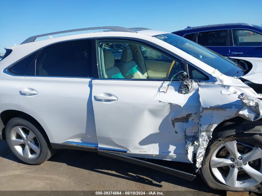 2012 Lexus Rx 350 VIN: 2T2BK1BA1CC139235 Lot: 39374864