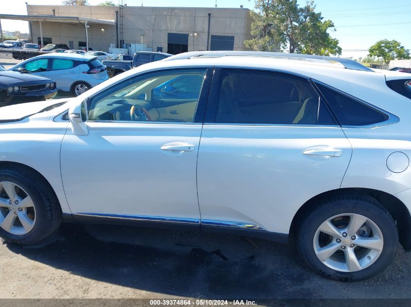 2012 Lexus Rx 350 VIN: 2T2BK1BA1CC139235 Lot: 39374864
