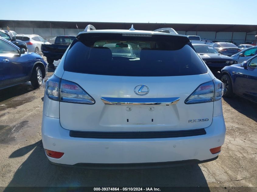 2012 Lexus Rx 350 VIN: 2T2BK1BA1CC139235 Lot: 39374864