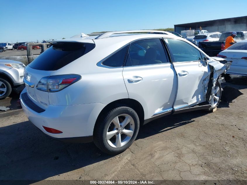 2012 Lexus Rx 350 VIN: 2T2BK1BA1CC139235 Lot: 39374864