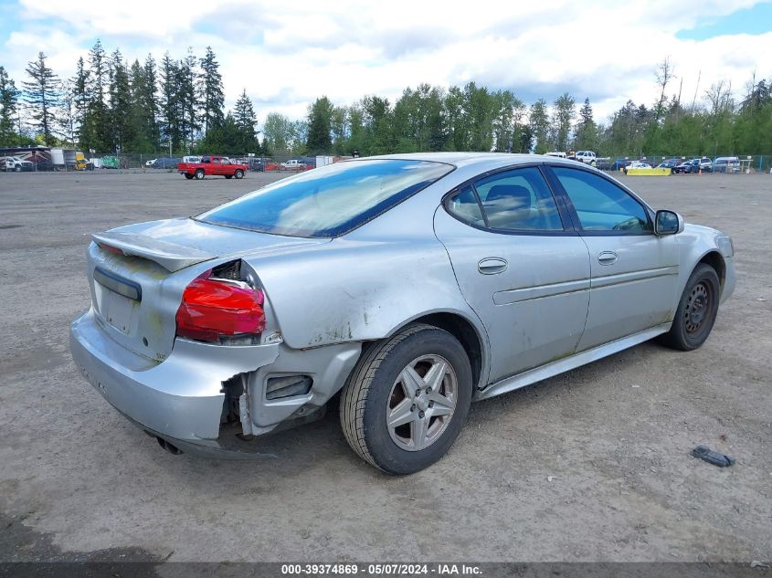 2004 Pontiac Grand Prix Gt1 VIN: 2G2WP522441187212 Lot: 39374869