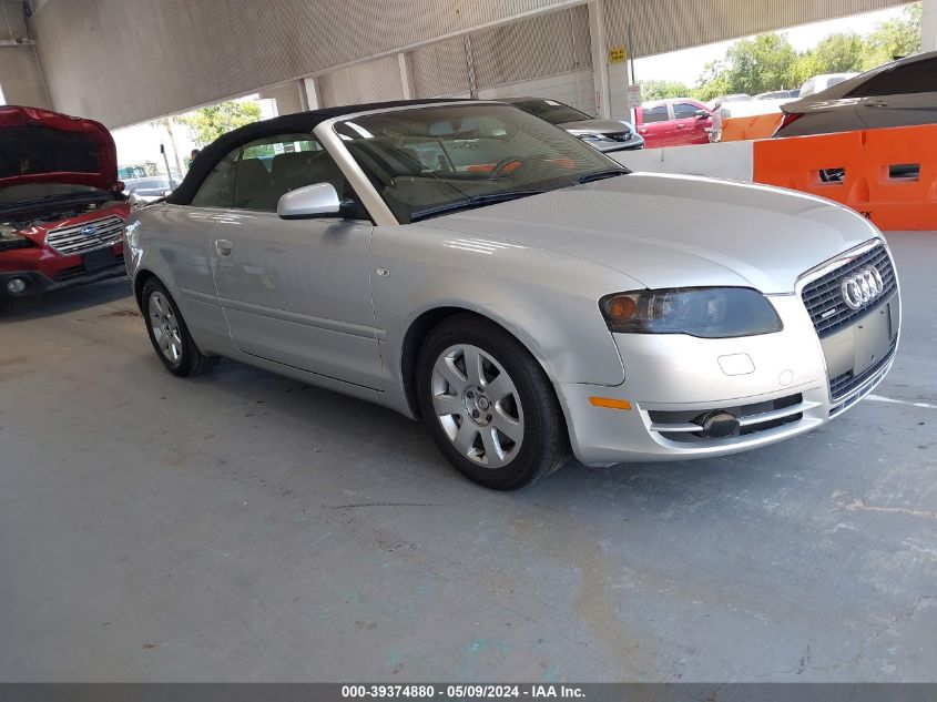 2007 Audi A4 2.0T VIN: WAUDF48H97K022575 Lot: 39374880