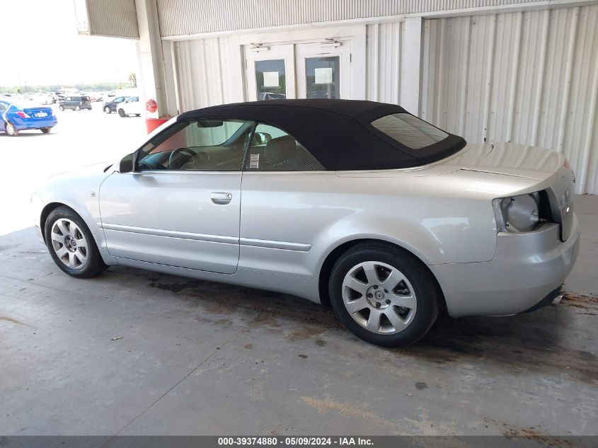 2007 Audi A4 2.0T VIN: WAUDF48H97K022575 Lot: 39374880