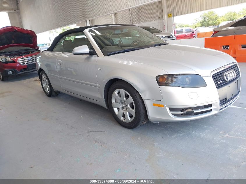 2007 Audi A4 2.0T VIN: WAUDF48H97K022575 Lot: 39374880