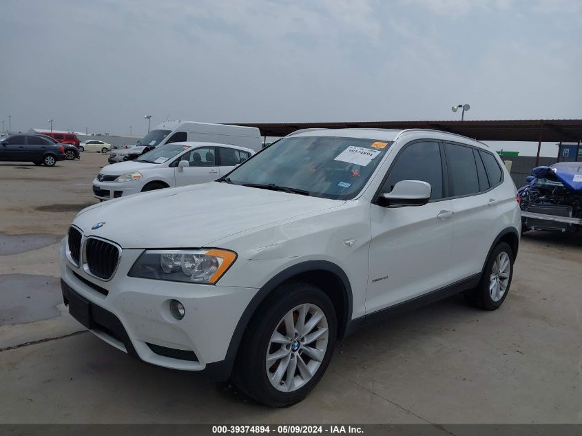 2013 BMW X3 xDrive28I VIN: 5UXWX9C55D0A13965 Lot: 39374894